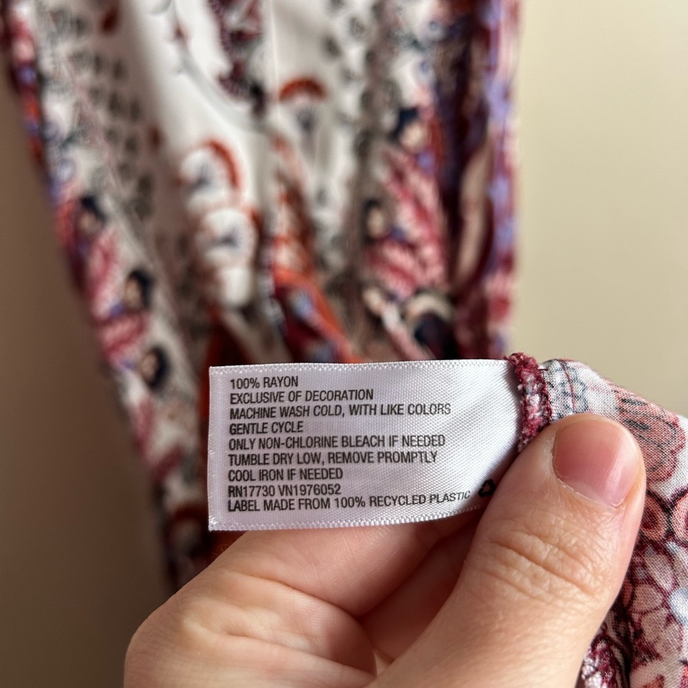 Xhilaration Vintage Y2K Paisley Summer Dress XXL - Picture 7 of 7